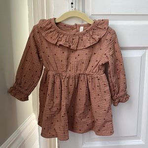 Rylee + Cru Dress, Maroon Stars